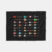 Gitarrist Gitarre Musical Instrument Rock and Roll Fleecedecke (Vorderseite (Horizontal))