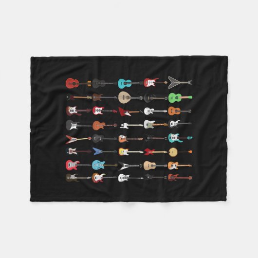 Gitarrist Gitarre Musical Instrument Rock and Roll Fleecedecke (Vorderseite (Horizontal))