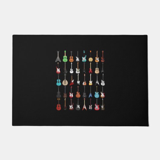 Gitarrist Gitarre Musical Instrument Rock and Roll Fußmatte (Vorderseite)