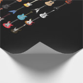Gitarrist Gitarre Musical Instrument Rock and Roll Geschenkpapier (Ecke)