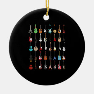 Gitarrist Gitarre Musical Instrument Rock and Roll Keramik Ornament