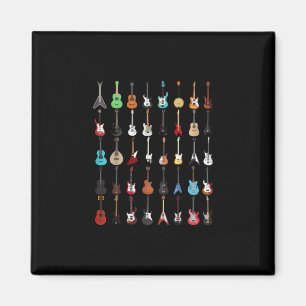 Gitarrist Gitarre Musical Instrument Rock and Roll Magnet