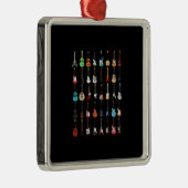 Gitarrist Gitarre Musical Instrument Rock and Roll Ornament Aus Metall (Rechts)