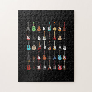Gitarrist Gitarre Musical Instrument Rock and Roll Puzzle