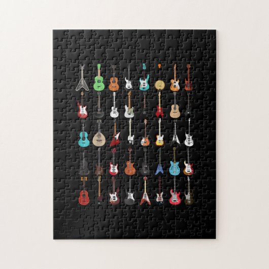Gitarrist Gitarre Musical Instrument Rock and Roll Puzzle (Vertikal)