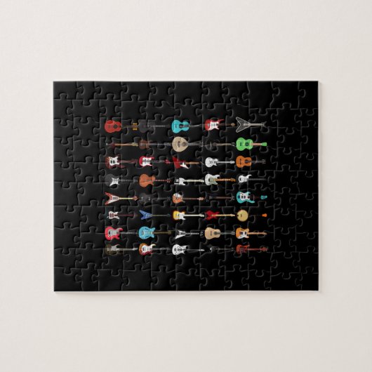 Gitarrist Gitarre Musical Instrument Rock and Roll Puzzle (Horizontal)