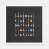 Gitarrist Gitarre Musical Instrument Rock and Roll Serviette (Vorderseite)