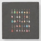 Gitarrist Gitarre Musical Instrument Rock and Roll Steinuntersetzer (Vorderseite)