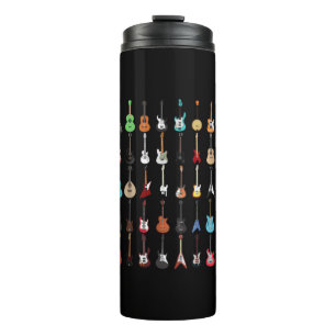 Gitarrist Gitarre Musical Instrument Rock and Roll Thermosbecher