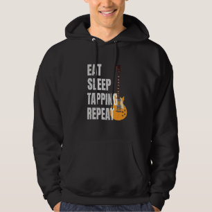 Gitarrist Gitarrespieler Essen Schlafen Tapping Wi Hoodie