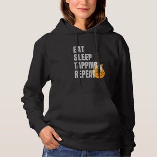 Gitarrist Gitarrespieler Essen Schlafen Tapping Wi Hoodie