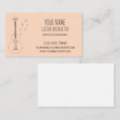 Gitarrist Gitarrist Beruflich Musiker Visitenkarte (Vorne/Hinten)