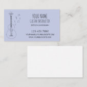 Gitarrist Gitarrist Beruflich Musiker Visitenkarte (Vorne/Hinten)