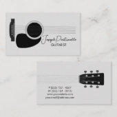 Gitarrist Gitarrist Musiker Visitenkarte (Vorne/Hinten)