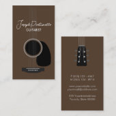 Gitarrist Gitarrist Musiker Visitenkarte (Vorne/Hinten)