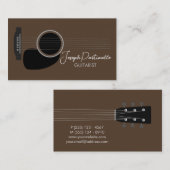 Gitarrist Gitarrist Musiker Visitenkarte (Vorne/Hinten)