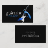 Gitarrist Guitar Instructor Music Instruments Visitenkarte (Vorne/Hinten)