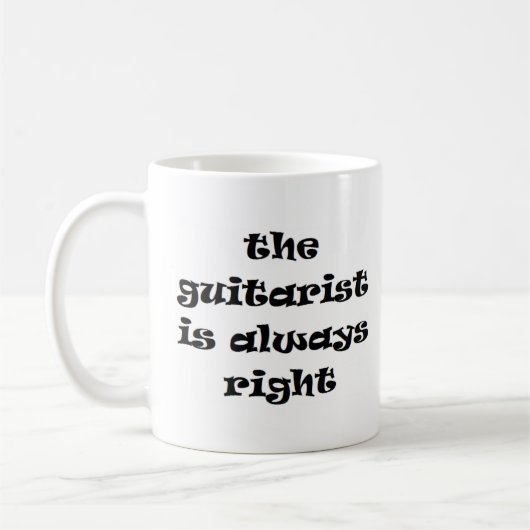 Gitarrist hat immer recht kaffeetasse (Links)