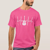 Gitarrist Heartbeat T-Shirt mit akustischer Gui (Vorderseite)