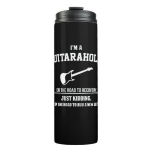 Gitarrist Ich bin Guitaraholic Geburtstag Thermosbecher