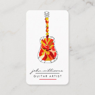 Gitarrist Instrument Music Teacher DJ Event Manage Visitenkarte