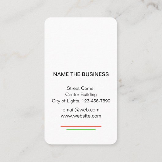 Gitarrist Instrument Music Teacher DJ Event Manage Visitenkarte (Rückseite)