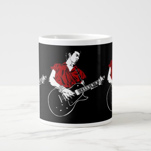 Gitarrist Jumbo-Tasse (Vorderseite)