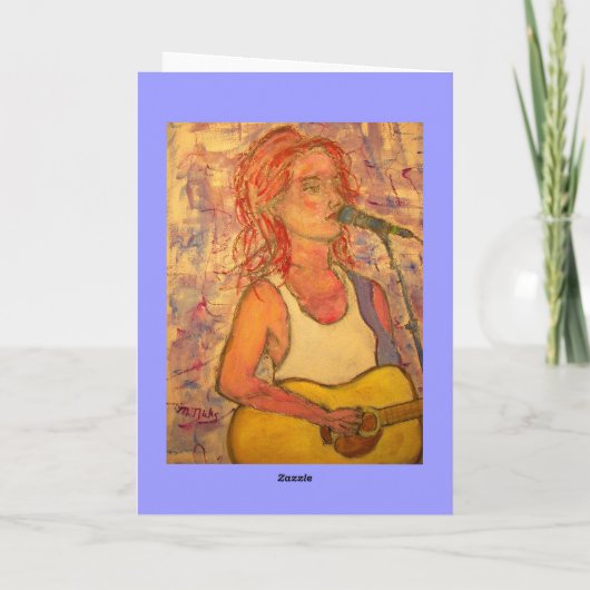 Gitarrist Karte (Rückseite)