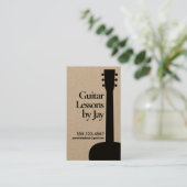 Gitarrist Kraft Visitenkarte (Stehend Vorderseite)