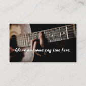 Gitarrist - Lehrer - Texter und Komponist - Band Visitenkarte (Rückseite)