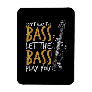 Gitarrist Ließ die Bass Gitarre Geburtstag Magnet
