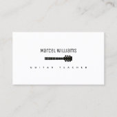 Gitarrist minimalistisch-Visitenkarte mit Gitarren Visitenkarte (Vorderseite)