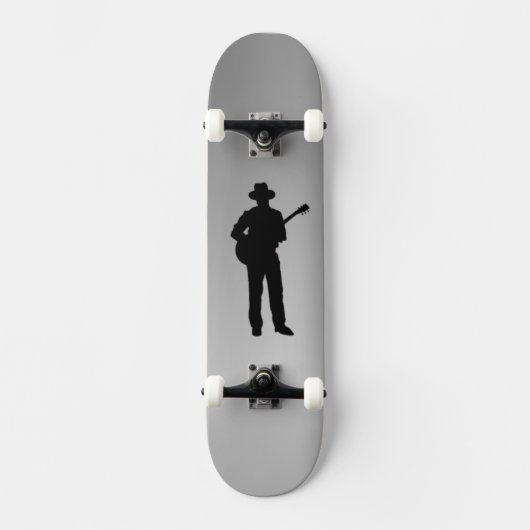 Gitarrist mit Hat Personal Skateboard (Vorderseite)