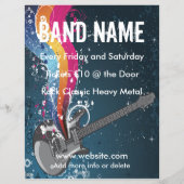 Gitarrist Music Flyer (Hinten)