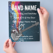 Gitarrist Music Flyer (Hand)