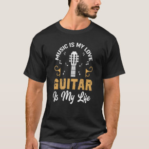 Gitarrist Music ist meine Liebe Gitarre ist mein L T-Shirt