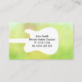 Gitarrist Musical Musical Musical Personalisiert Visitenkarte (Rückseite)