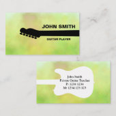 Gitarrist Musical Musical Musical Personalisiert Visitenkarte (Vorne/Hinten)