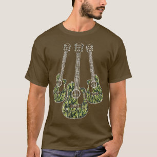 Gitarrist Musician Gitarrist Camouflage Gitarre T-Shirt