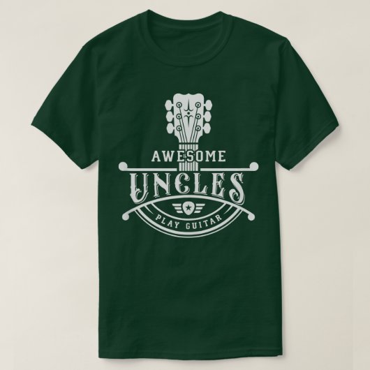 GItarrist Musician Phantastisch Uncles spielen Git T-Shirt (Design vorne)