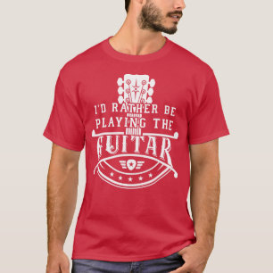 GItarrist Musician statt spielen Gitarre Neck L T-Shirt