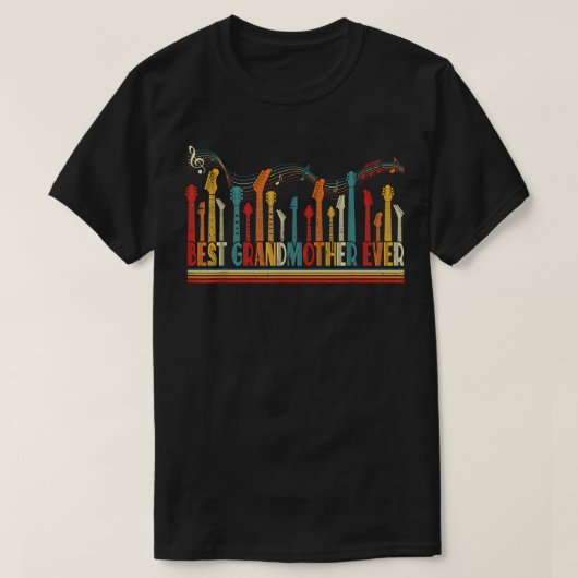 Gitarrist Mutter Beste Großmutter je Gitarrenmoth T-Shirt (Design vorne)