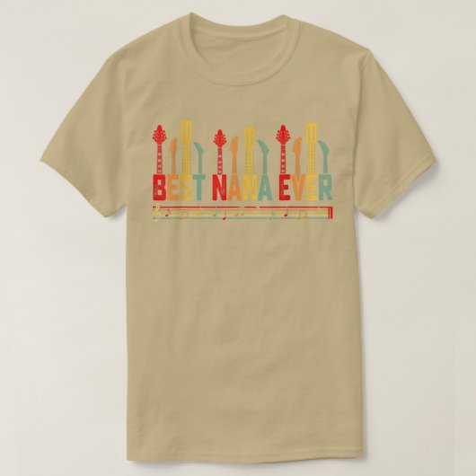 Gitarrist Mutter Beste Nana je Gitarre Mutter's Da T-Shirt (Design vorne)