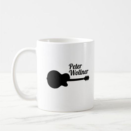 Gitarrist Name Acoustic Guitar Kaffeetasse (Links)