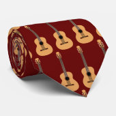 Gitarrist Neck Tie Krawatte (Gerollt)