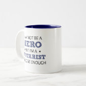 Gitarrist Novelty Zweifarbige Tasse (Vorderseite Links)