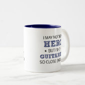 Gitarrist Novelty Zweifarbige Tasse (VorderseiteRechts)