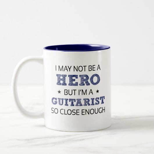 Gitarrist Novelty Zweifarbige Tasse (Links)