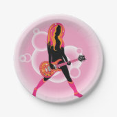 Gitarrist Pappteller (Vorderseite)