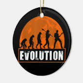 Gitarrist Player Funny Guitar Human Evolution Keramik Ornament (Links)